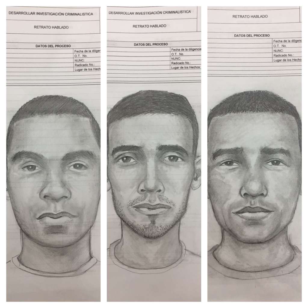Estos son los tres hombres que, según la Policía, serían los responsables del ataque en el que murieron dos uniformados.