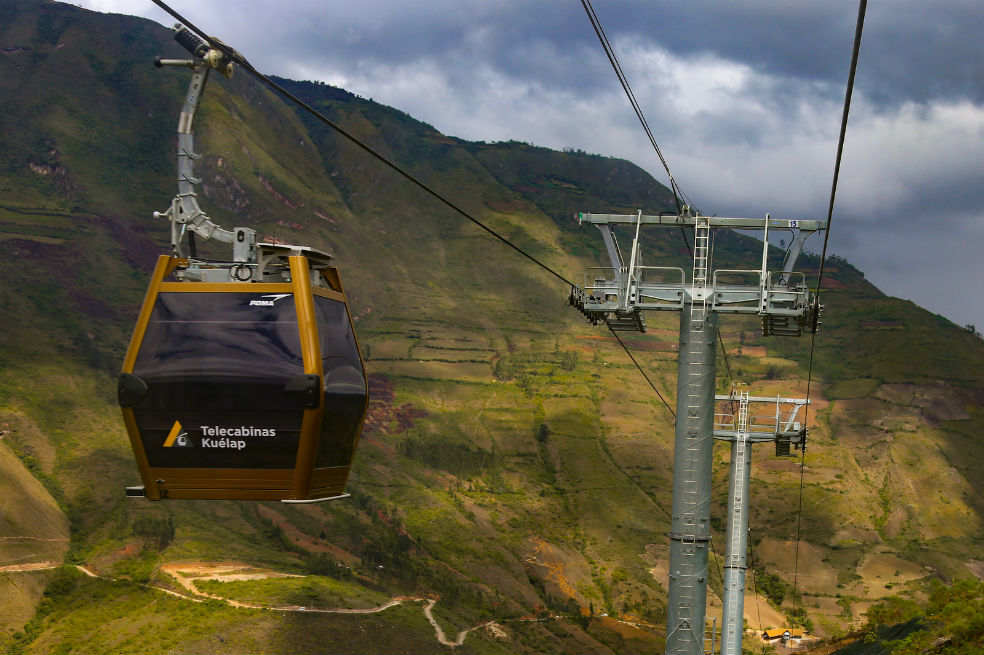 Teleférico de Kuélap, el primero de Perú. / Mincetur Perú