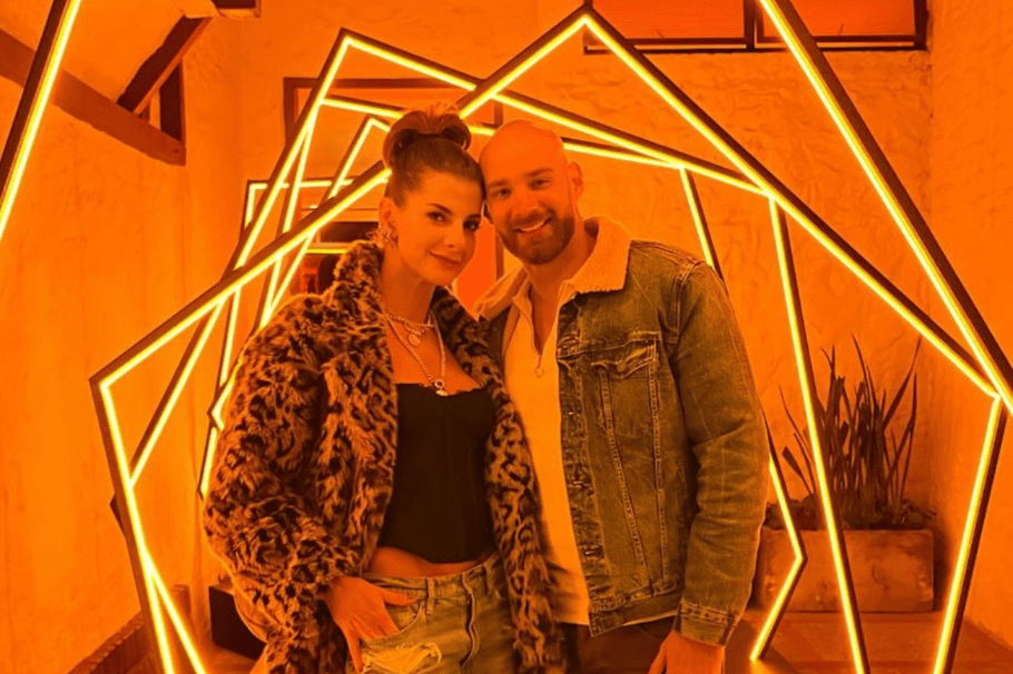 Carolina Cruz con Jamil Farah