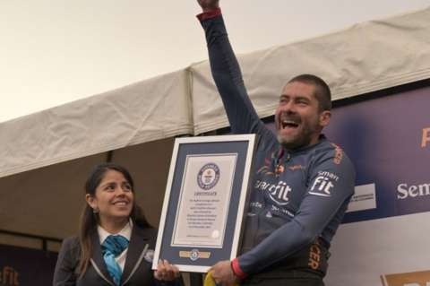 Mauricio Salazar, el ‘Ultraman’ colombiano, consiguió un récord mundial