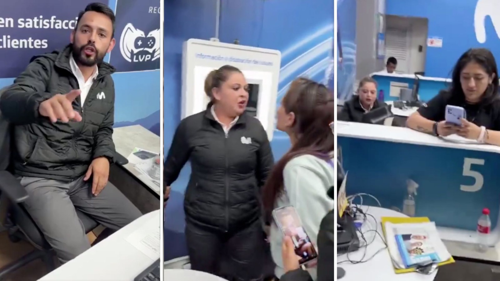 Discusión entre usuarios y asesores de Movistar