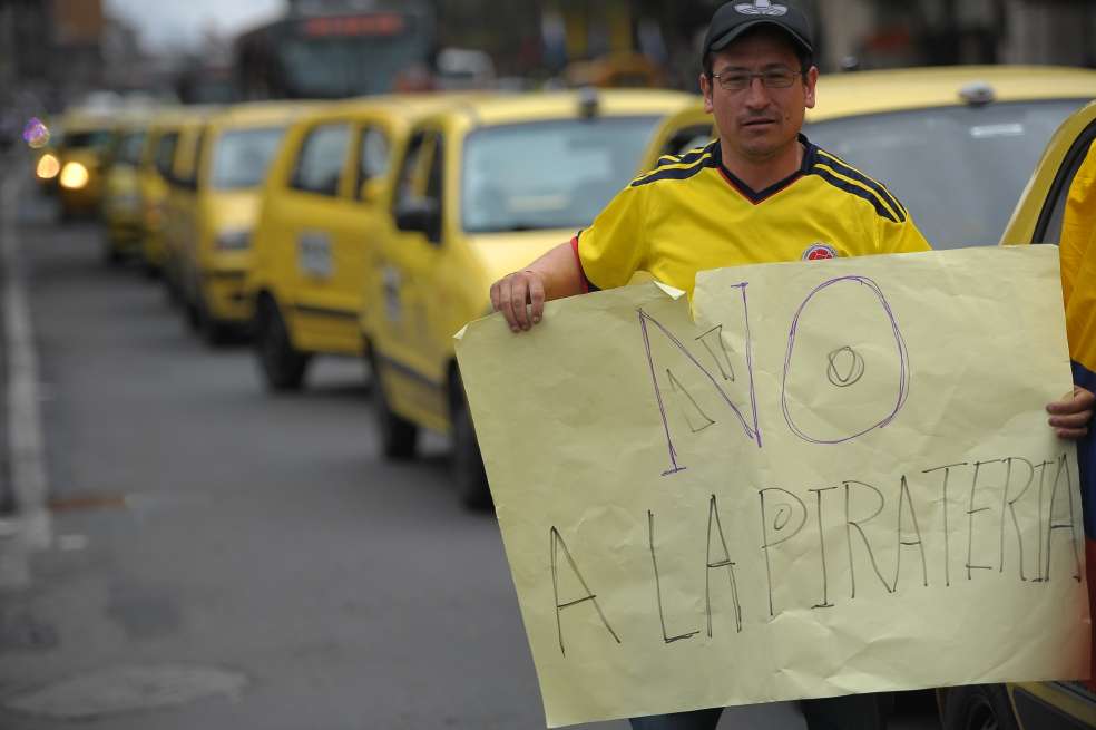 En la movilización del 9 de mayo (de 2017) 45.000 conductores salieron a las calles.  / Andrés Torres. 