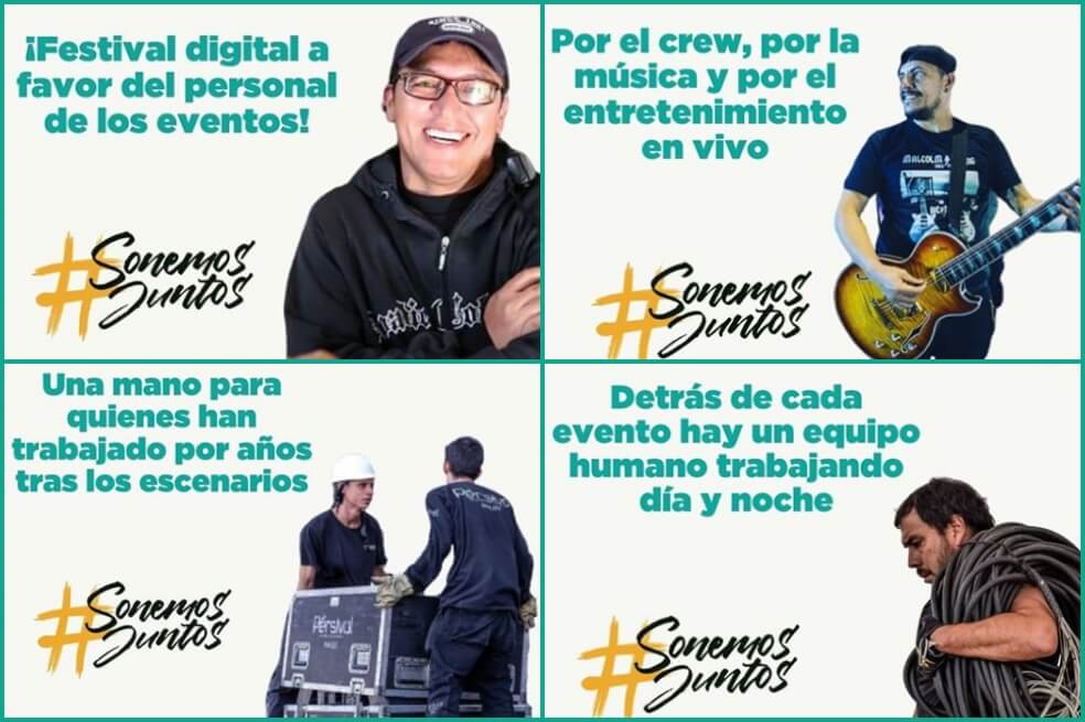 La industria de los espectáculos se mueve show tras show gracias a cientos de operarios técnicos y logísticos. Ellos se encargan de preparar el escenario para que todos, tanto los artistas como el público, disfruten de un espacio de conexión inigualable. / Tomado de @c20colombia