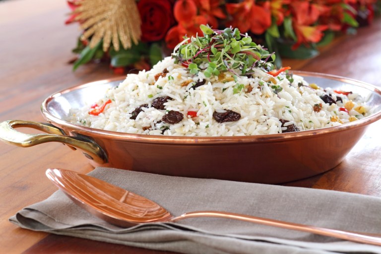 Receta del tradicional arroz navideño y sus ingredientes