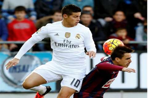 James Rodríguez jugó 64 minutos en la victoria de Real Madrid