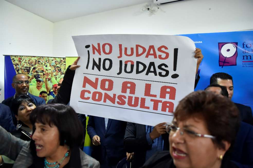 Correa impulsará la campaña para que en la consulta promovida por Moreno, los ecuatorianos voten no. / AFP