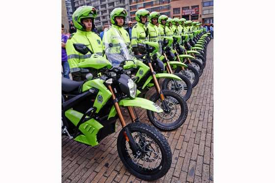 De las 100 motos entregadas en junio de 2013 a la Policía, 52 están en funcionamiento, 46 están pendientes de mantenimiento y dos siniestradas. / Fondo de Vigilancia