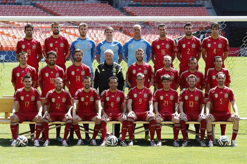 Selección de España que viajó al Campeonato del Mundo que se disputó en Brasil. Foto: EFE