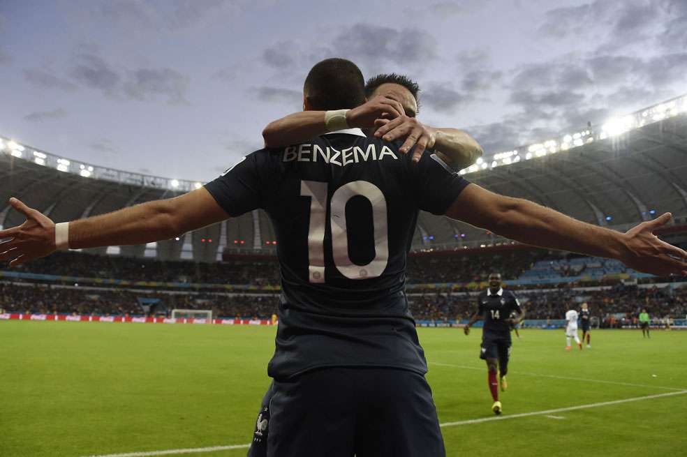 Benzema y Valbuena, excompañeros de la selección de Francia. 
