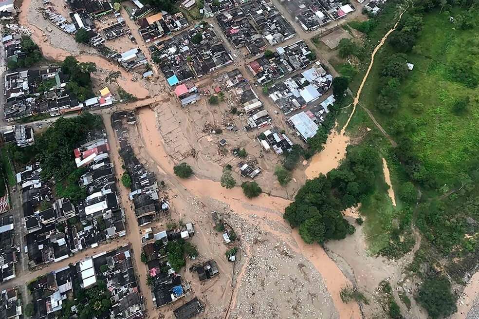Mocoa, capital de Putumayo, después de la avalancha de 2017. / AFP