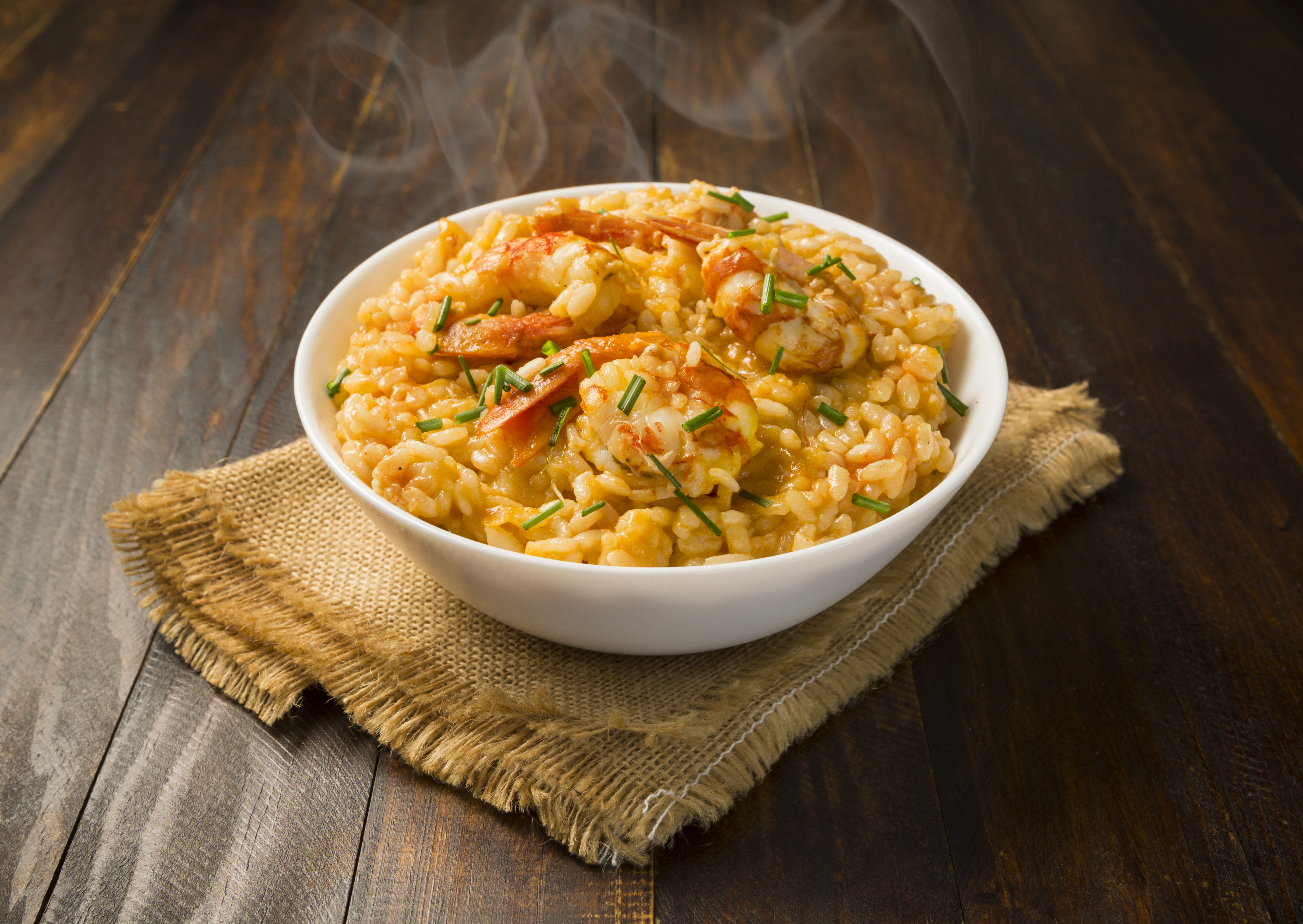 Arroz de camarones ensopado