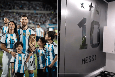 River Plate le asignó un exclusivo palco a Messi y su familia de por vida (Video)