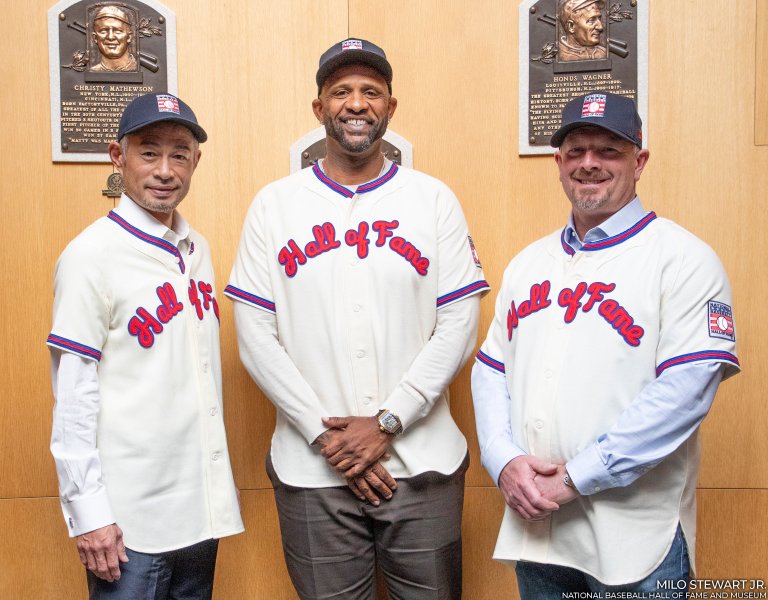 Los tres nuevos miembros del Salón de la Fama del béisbol de las Grandes Ligas