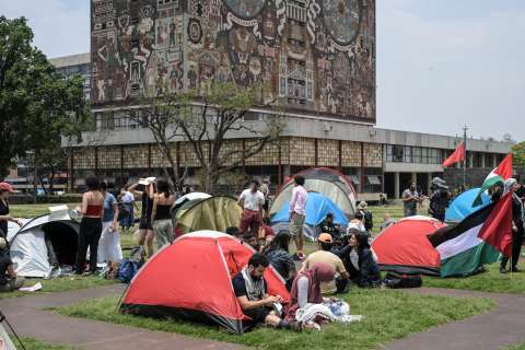 México promete “libertad y no represión” a estudiantes a favor de Palestina