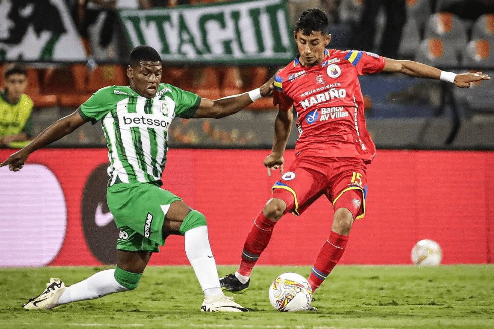 Atlético Nacional y Deportivo Pasto, en la Liga BetPlay.