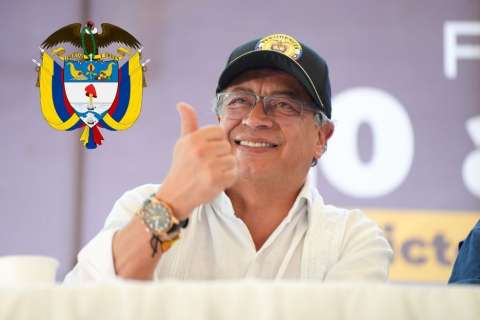 La justicia dibujada en el escudo de Petro