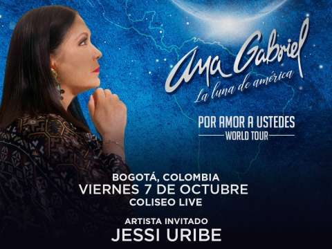 “Por amor a ustedes”, la gira de Ana Gabriel llega a Bogotá