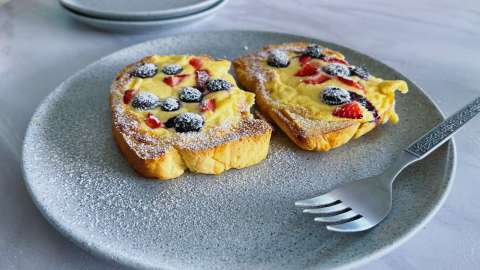 Tostadas “cheescake”, un placer gastronómico para disfrutar en familia