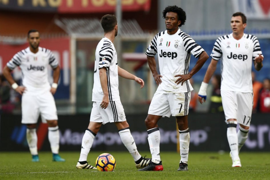 Juan Guillermo Cuadrado fue títular en la derrota de la Juve. Foto: AFP