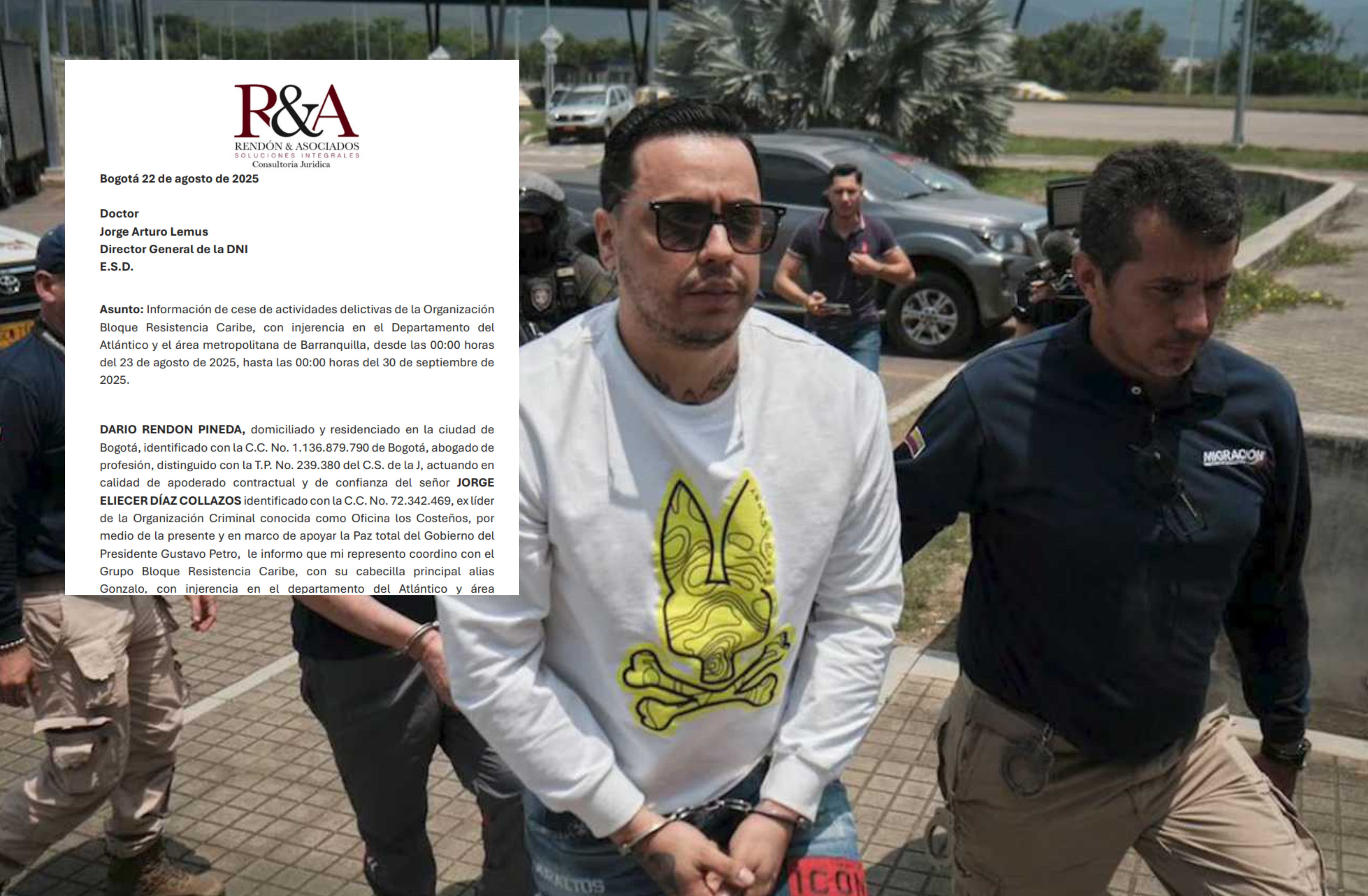 Jorge Collazos, conocido como Castor, entregó detalles sobre un “cese de actividades delictivas” en Barranquilla.
