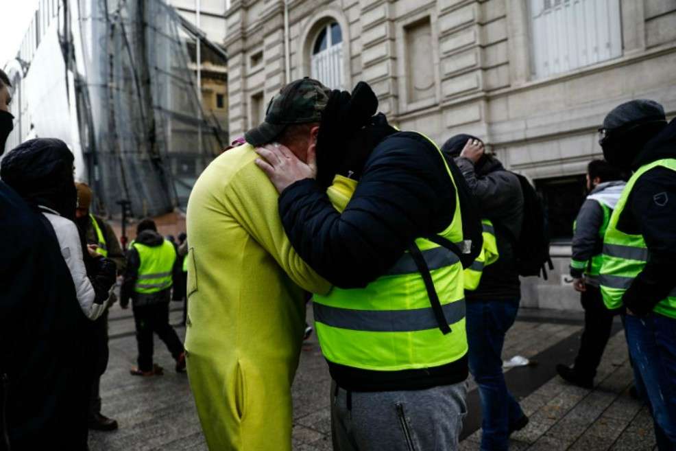 Protestas en Francia por el alza en los combustibles. / AFP