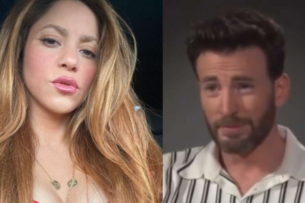 Shakira y Chris Evans