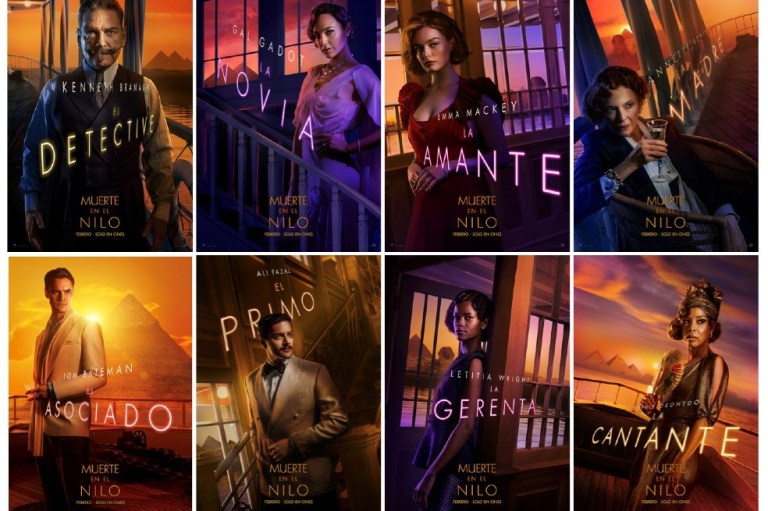 La película “Muerte en el Nilo” revela nuevos póster de los personajes