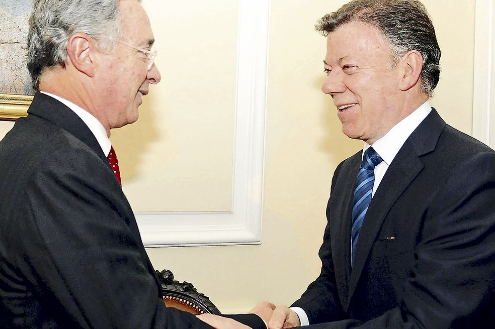 Uribe y Santos se reunieron en 2016 tras el triunfo del no en el plebiscito para tratar de buscar salidas frente al Acuerdo de Paz. /Archivo particular