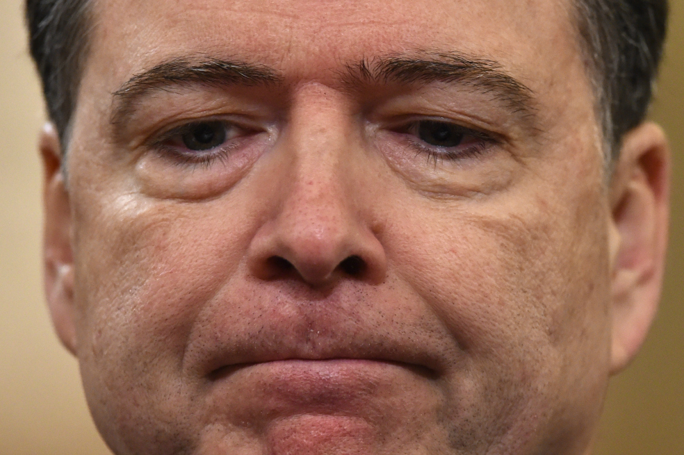 James Comey, director del FBI, durante su audiencia ante el Congreso el pasado 20 de marzo. / AFp