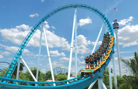 En fotos: ¿Cómo será la novedosa montaña rusa que abrirá SeaWorld Orlando en 2023?