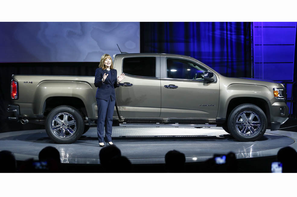 La consejera delegada de General Motors, Mary Barra, en una de sus más recientes apariciones. / EFE
