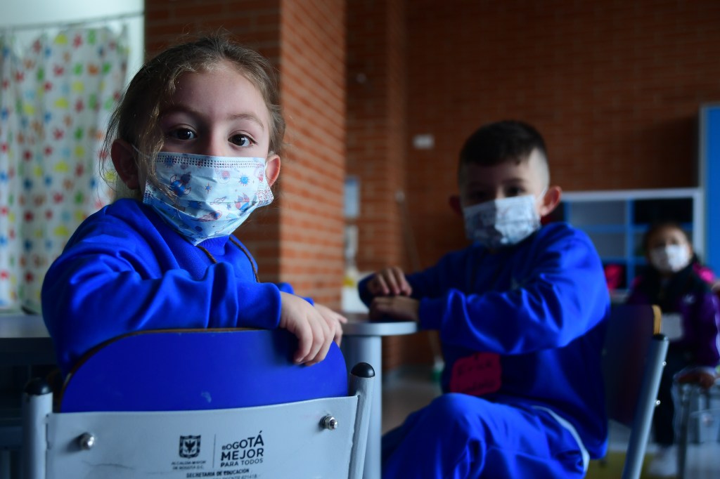Regreso a clases en los colegios de públicos de Bogotá durante la pandemia del Covid-19 que contó con la asistencia de la alcaldesa Claudia López