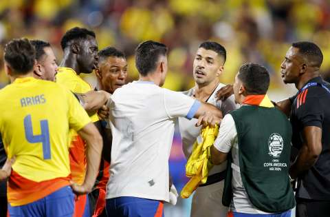 Conmebol se pronunció por pelea en partido contra Uruguay: ¿sanción para Colombia?