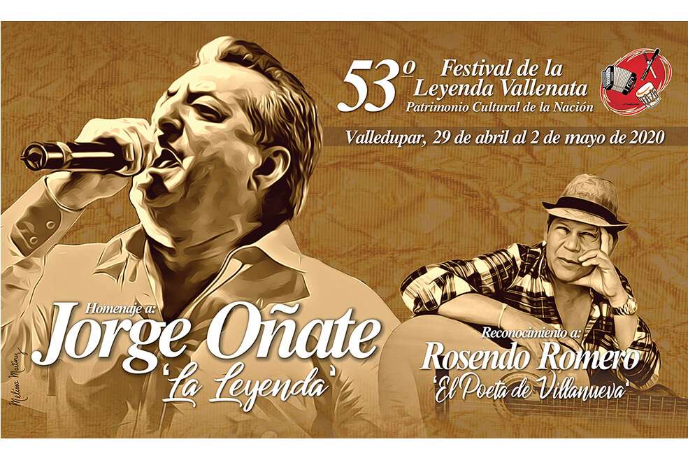 El 53° Festival de la Leyenda Vallenata se realizará del 29 de abril al 2 de mayo de 2020. / Cortesía