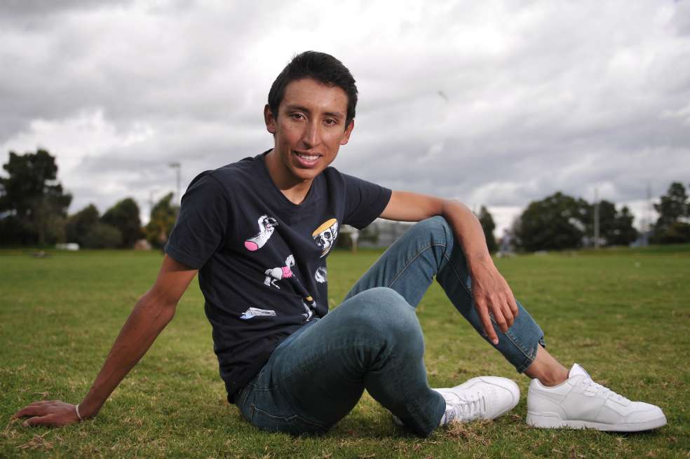 Egan Bernal, ciclista colombiano del equipo Sky. / El Espectador