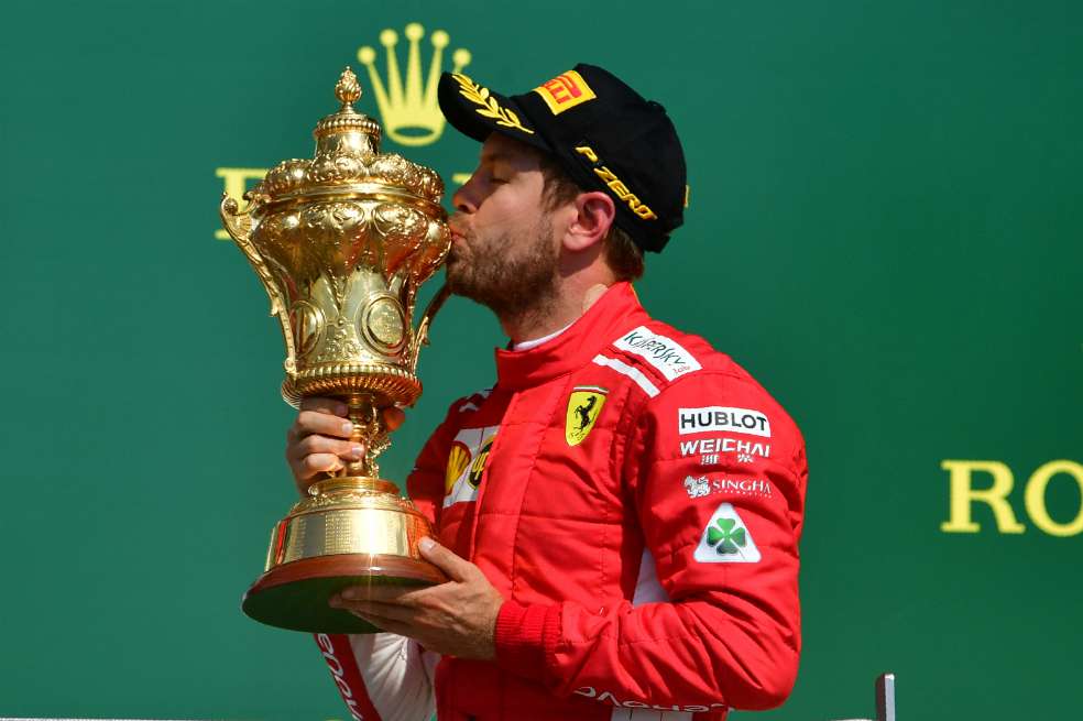 El alemán quien corre para Ferrari quedó a ocho puntos de Hamilton en su lucha por el campeonato de la F1. / AFP