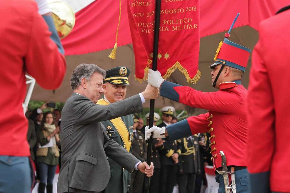 Juan Manuel Santos en la celebración de los 198 años de la Batalla de Boyacá / Nelson Cárdenas