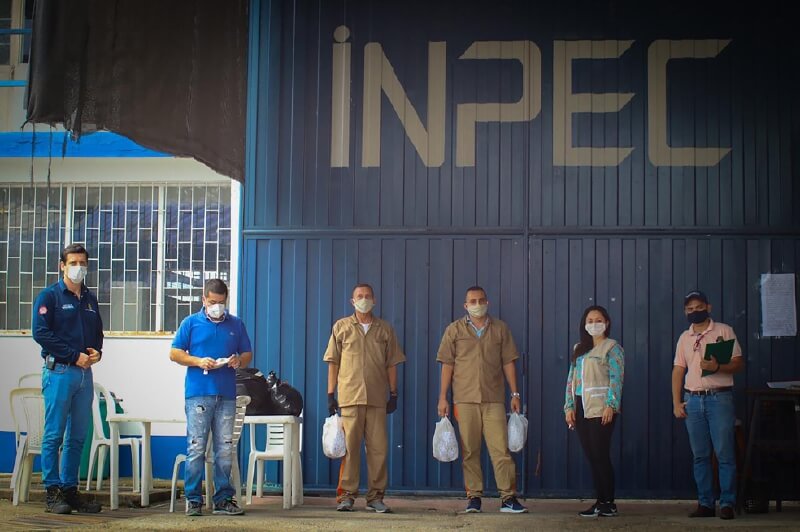 Villavicencio fue la primera cárcel que arrojó resultados positivos de COVID-19. Van dos internos muertos y 18 contagios en total. / Inpec