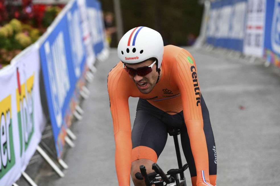 Tom Dumoulin se coronó campeón de la CRI. / EFE