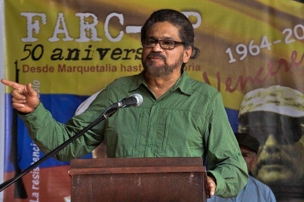 El jefe de la delegación de las Farc en La Habana, ‘Iván Márquez’, dijo que no responderán a las pronunciamientos de Óscar Iván Zuluaga. / AFP