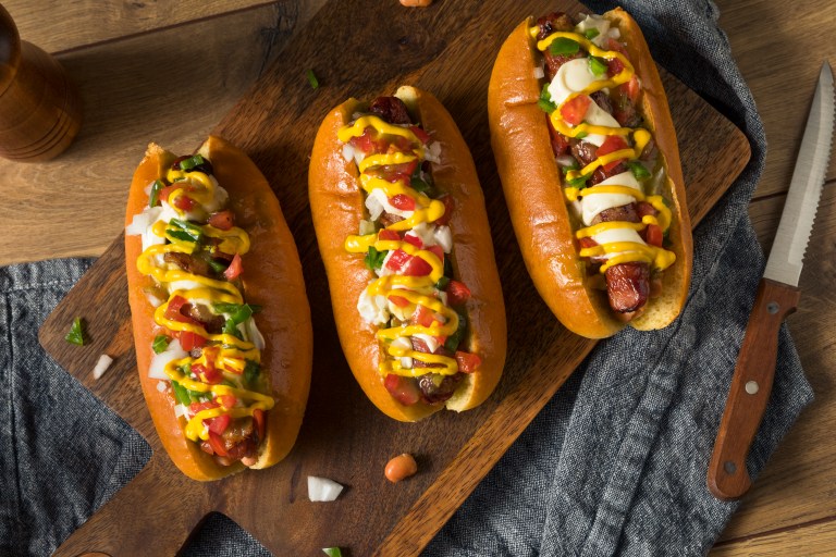 Pan de papa para perros calientes