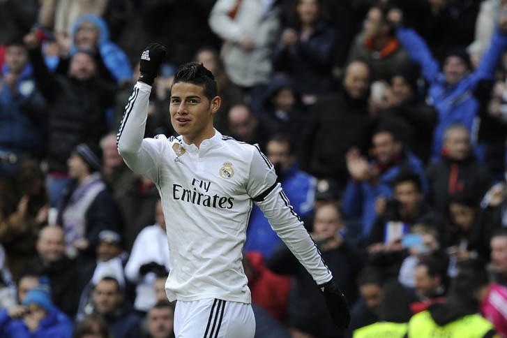 James Rodríguez marcó en la goleada del Real Madrid contra la Real Sociedad