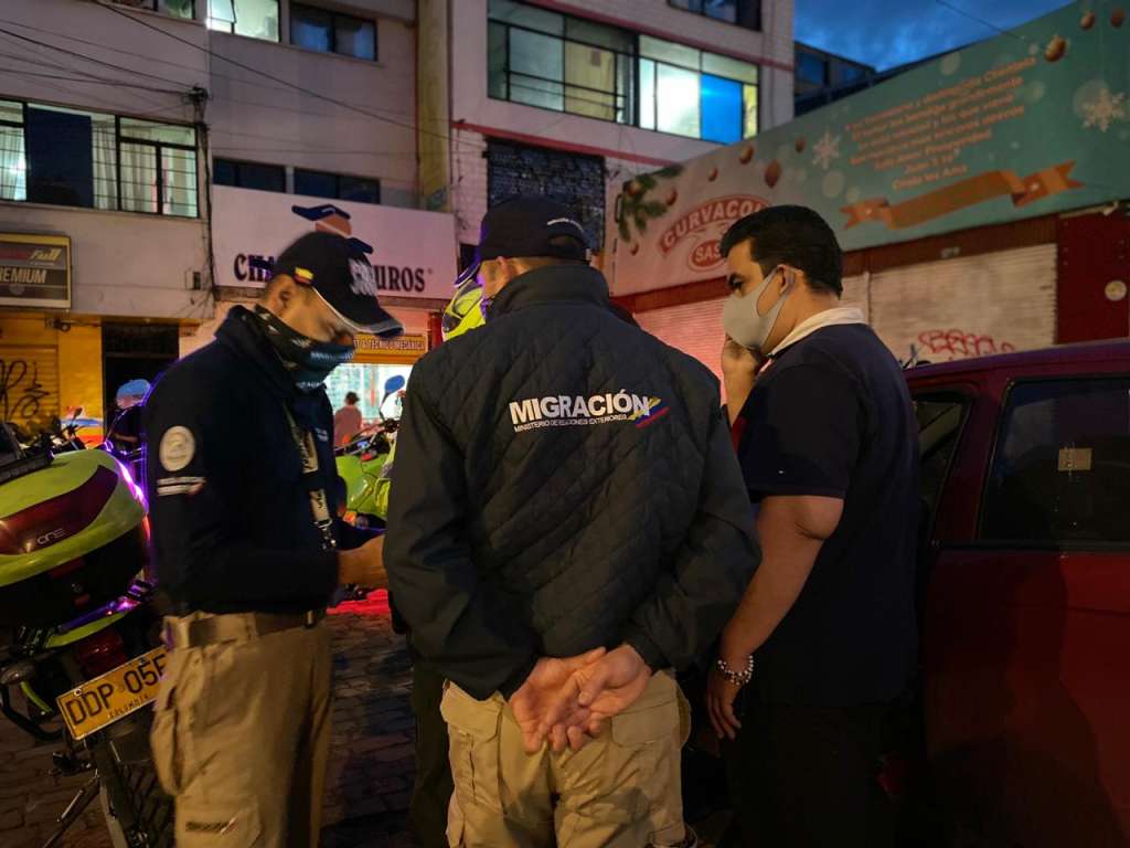 Ramón Rodríguez Guerrero, venezolano detenido en el Siete de Agosto (Bogotá) el 26 de junio de 2020 con cédula colombiana que obtuvo con datos falsos. / Migración Colombia