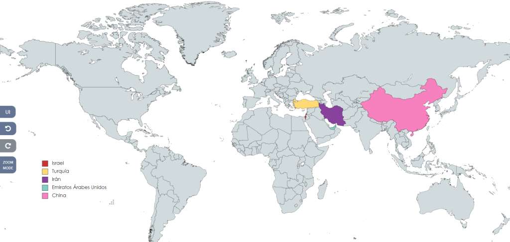 Israel es, quizás, el fabricante de drones más avanzado del hemisferio oriental. Sin embargo, Turquía, Irán, Emiratos Árabes Unidos y China son otros importantes proveedores de drones en la región.