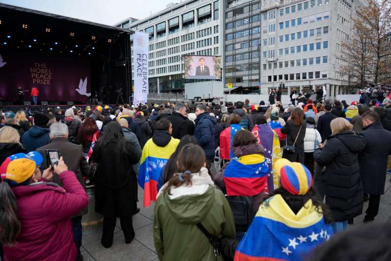 Ceremonia entrega Premio Nobel de Paz a María Corina Machado