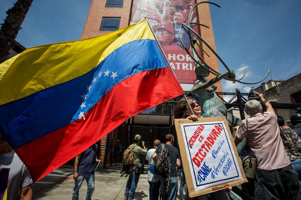 El año pasado varios periodistas protestaron en contra del gobierno venezolano. / EFE