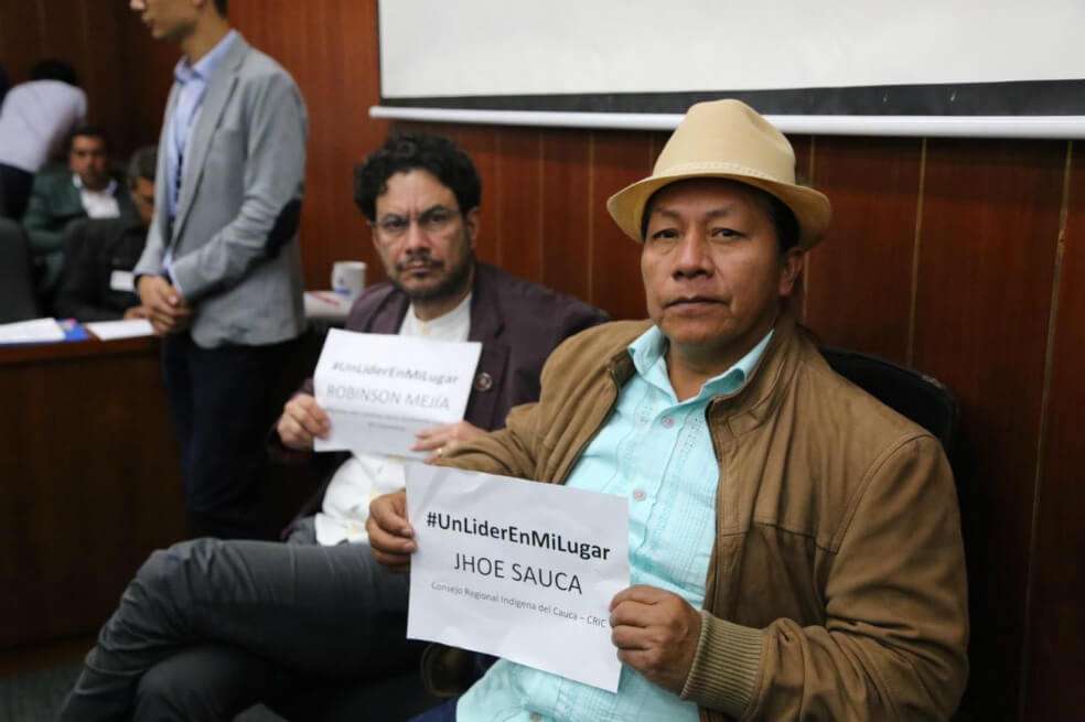 Desde el Senado pretenden que con el ejercicio, que está citado a las 10:00 a.m., el país, los violentos y el mundo entero entiendan que “el asesinato a líderes es un asunto violatorio de los derechos humanos" / Prensa Senado