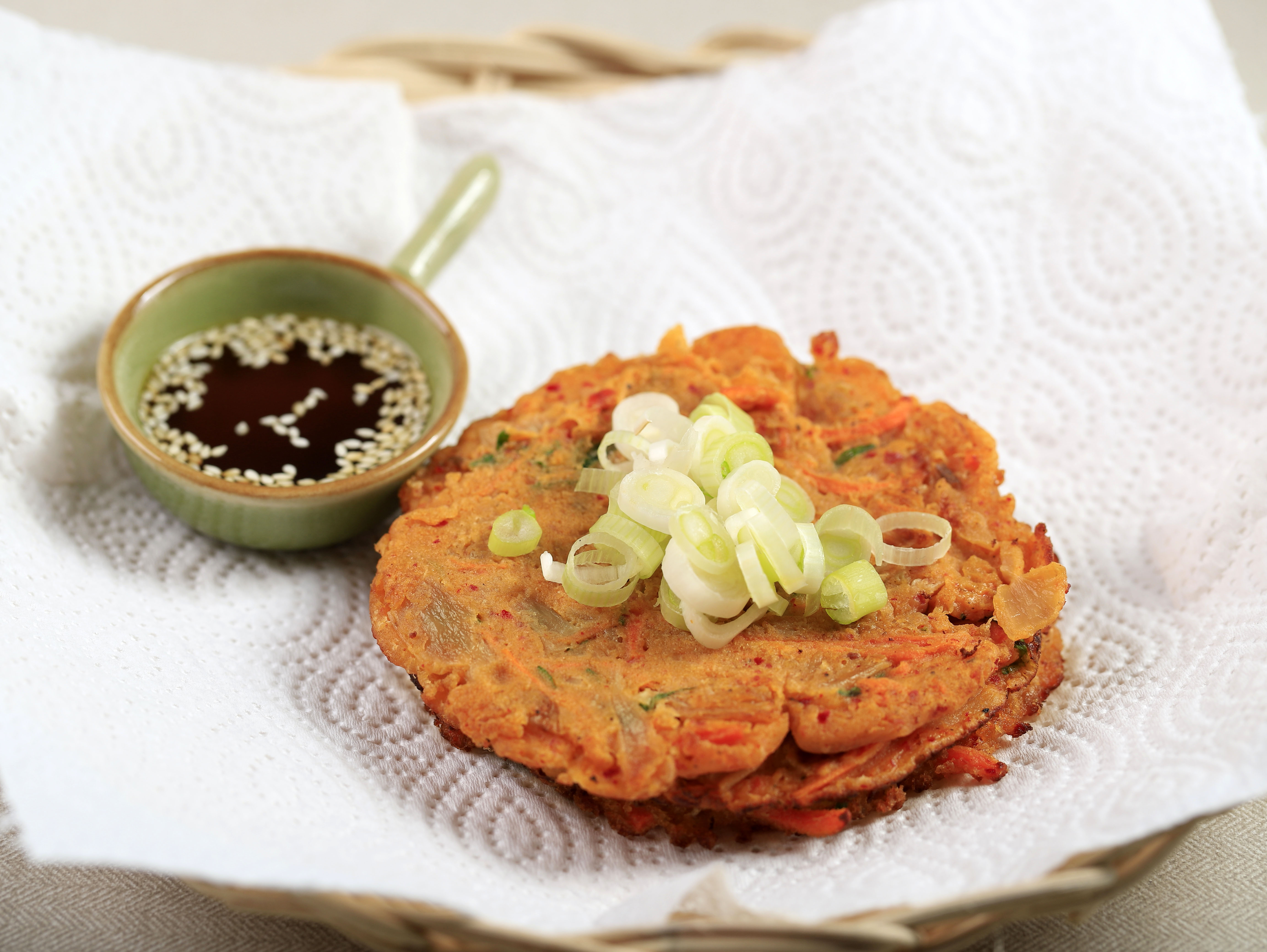 Tortas de zanahoria y paprika