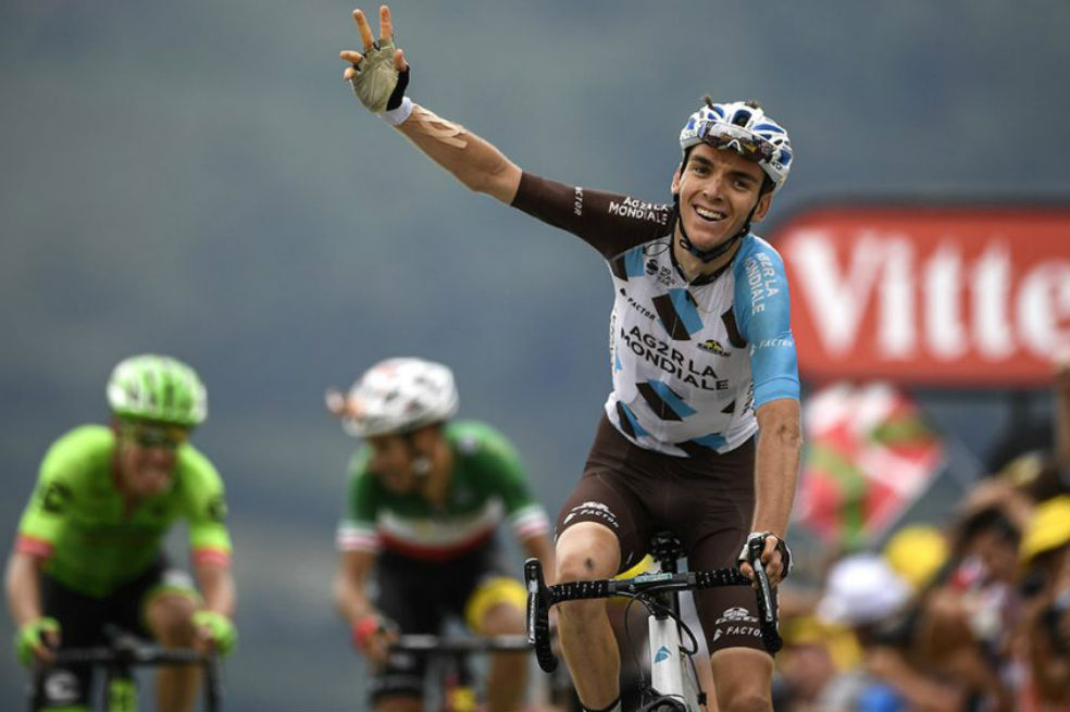 Bardet fue segundo en el Tour de Francia de 2016 y tercero en 2017. / AFP