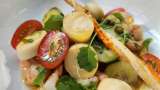 Receta para preparar ensalada de palmitos con camarones y vinagreta de aceite